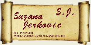 Suzana Jerković vizit kartica